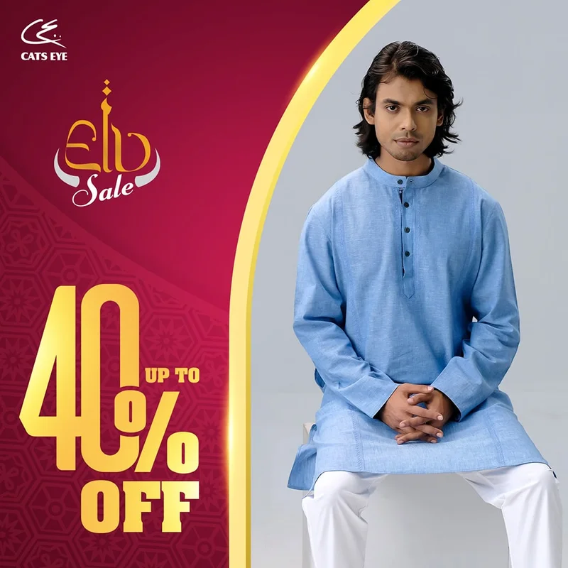 Summer Eid Sale Up To 40% Discount On Exquisite Panjabis at Cats Eye