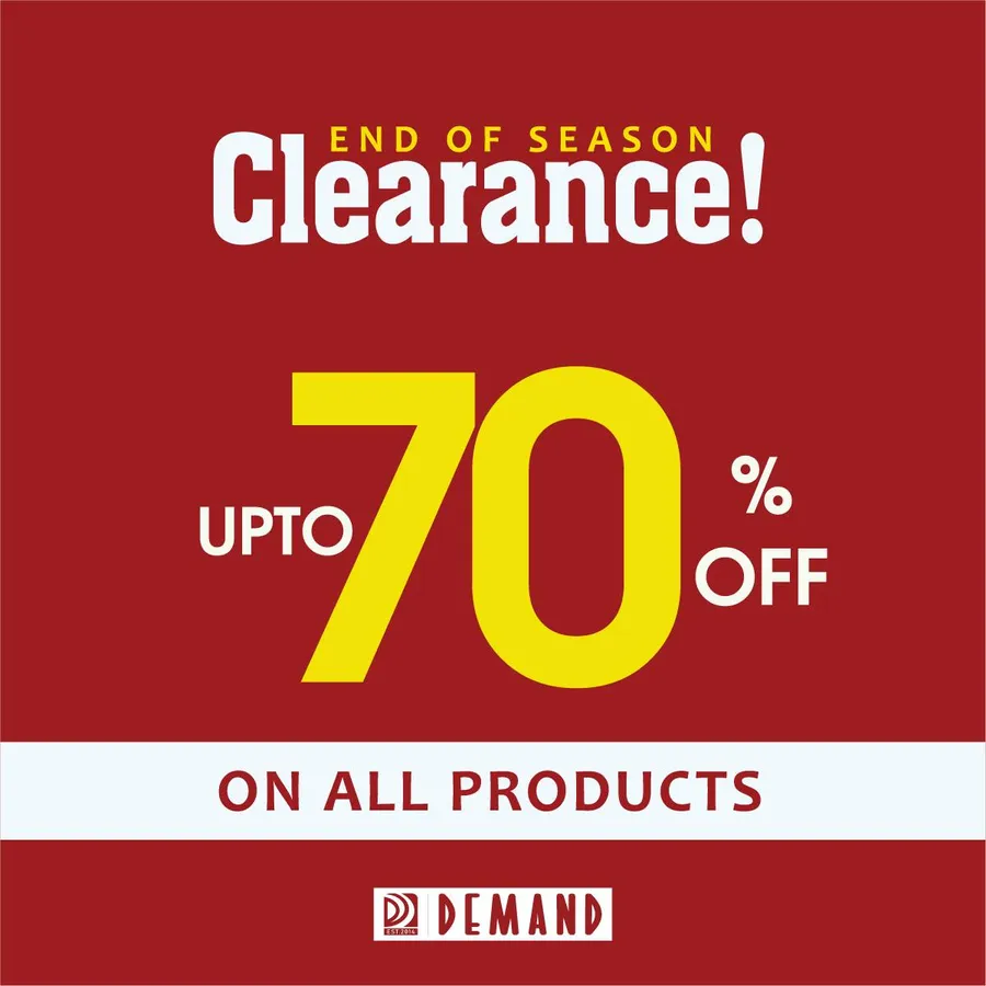 Get Up To 70% Discount On All Products at Demand