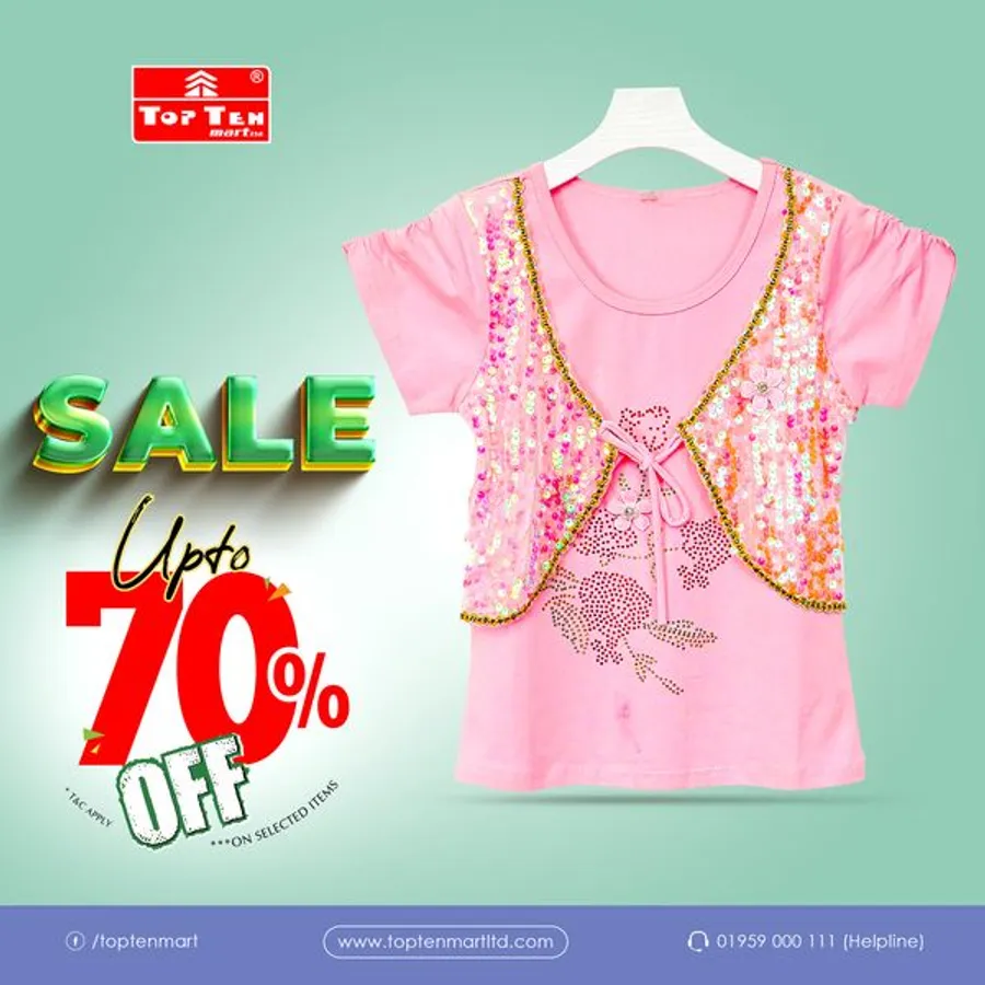 Up to 70% discount at Top Ten Mart Ltd.