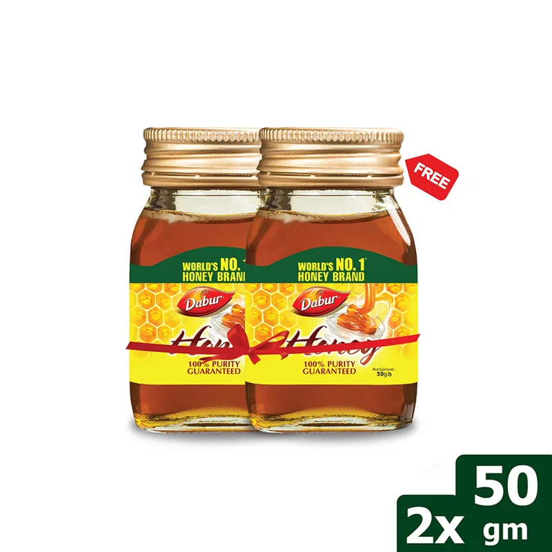 Dabur Honey 50 gm (Buy 1 Get 1 Free) | BOGO Offer at Shajgoj