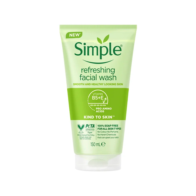 Simple Kind To Skin Refreshing Facial Wash Gel 5% Off at Shajgoj