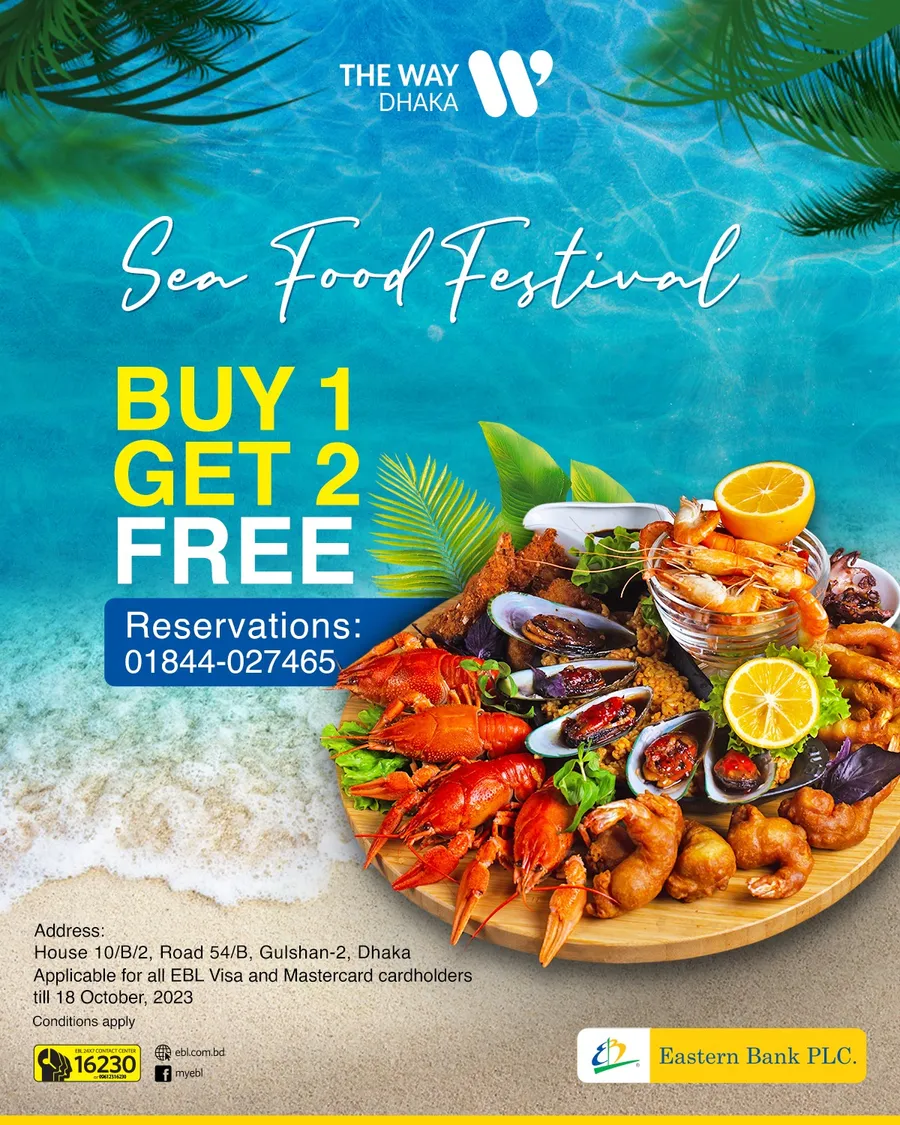 Enjoy buy 1 get 2 free at The Way Dhaka using EBL Cards