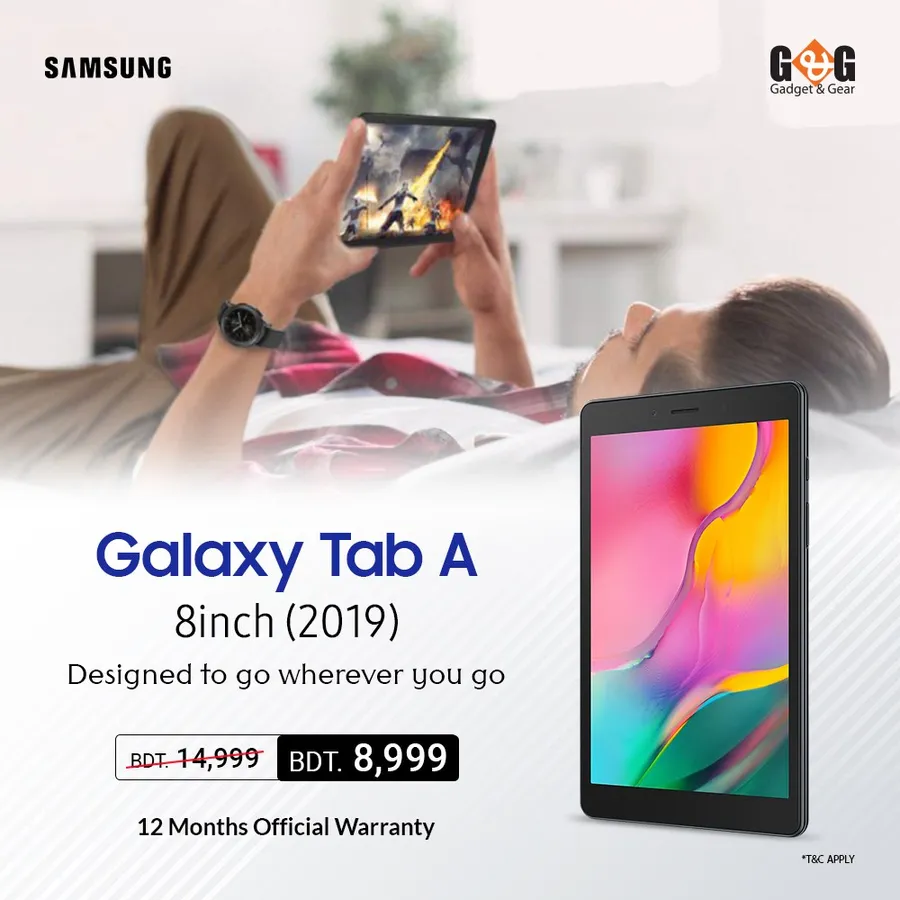 Get 6,000 Discount On Samsung Galaxy Tab A at Gadget & Gear