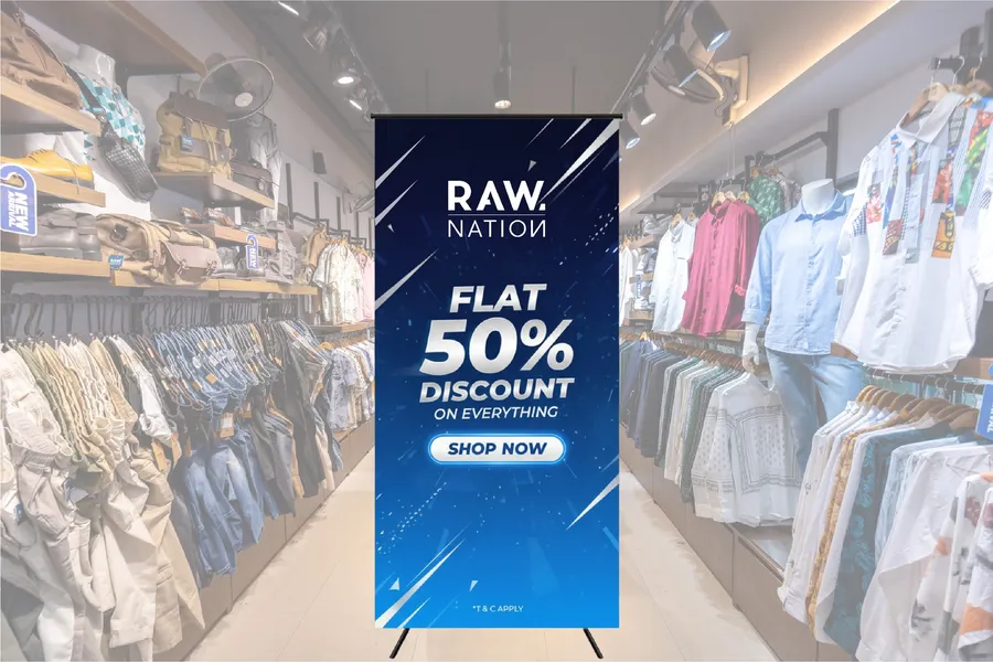 Celebrate! Flat 50% Off on Everything in All Stores at Raw Nation