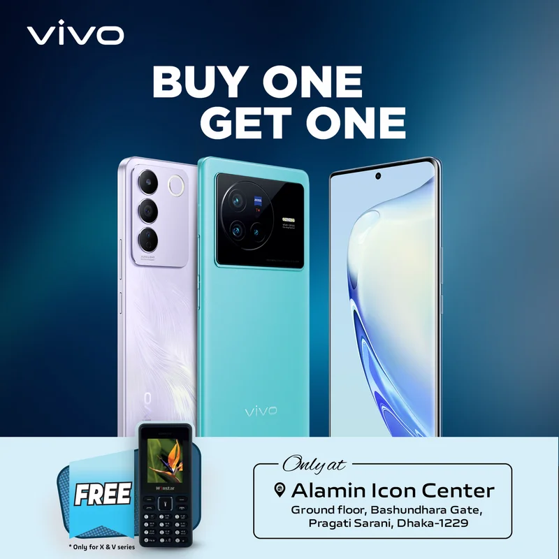 Buy any vivo X series or V series phones from the vivo flagship Store & win one free mobile phone