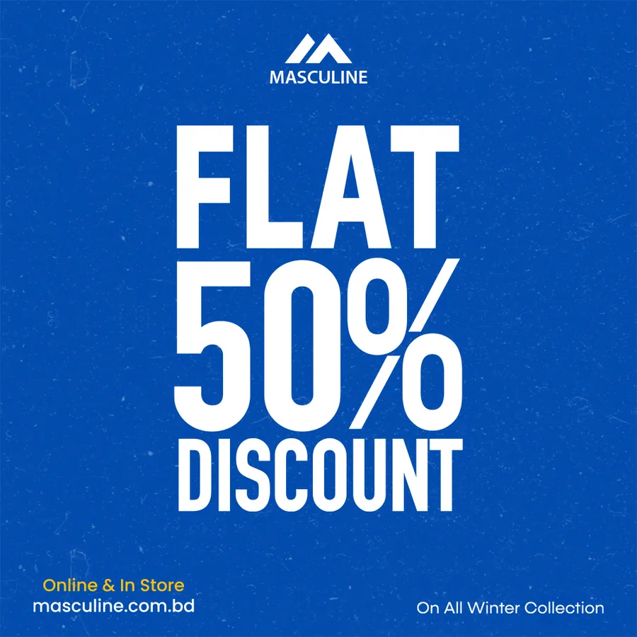 Flat 50% Discount at Masculine