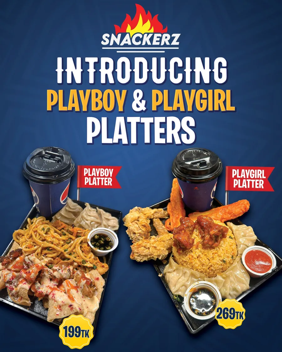 Playboy and playgirl platter offer at Snackerz