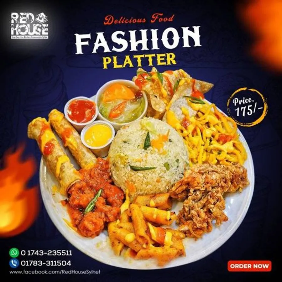 Fashion Platter only 175 TK at  RED HOUSE