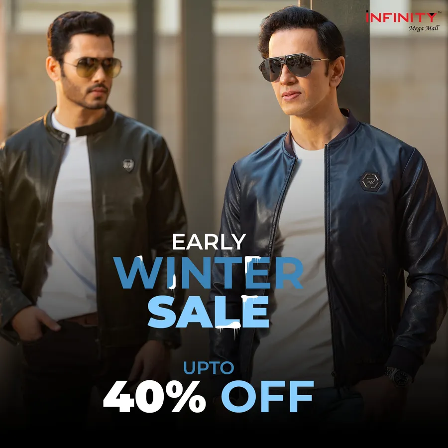 Early winter sale get up to 40% discount on jacket hoodie at iNFINITY Mega Mall