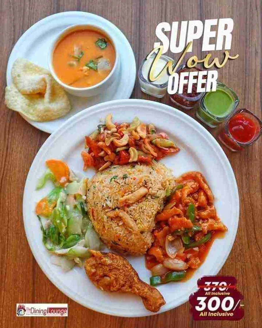 Super wow offer combo plater at dining lounge