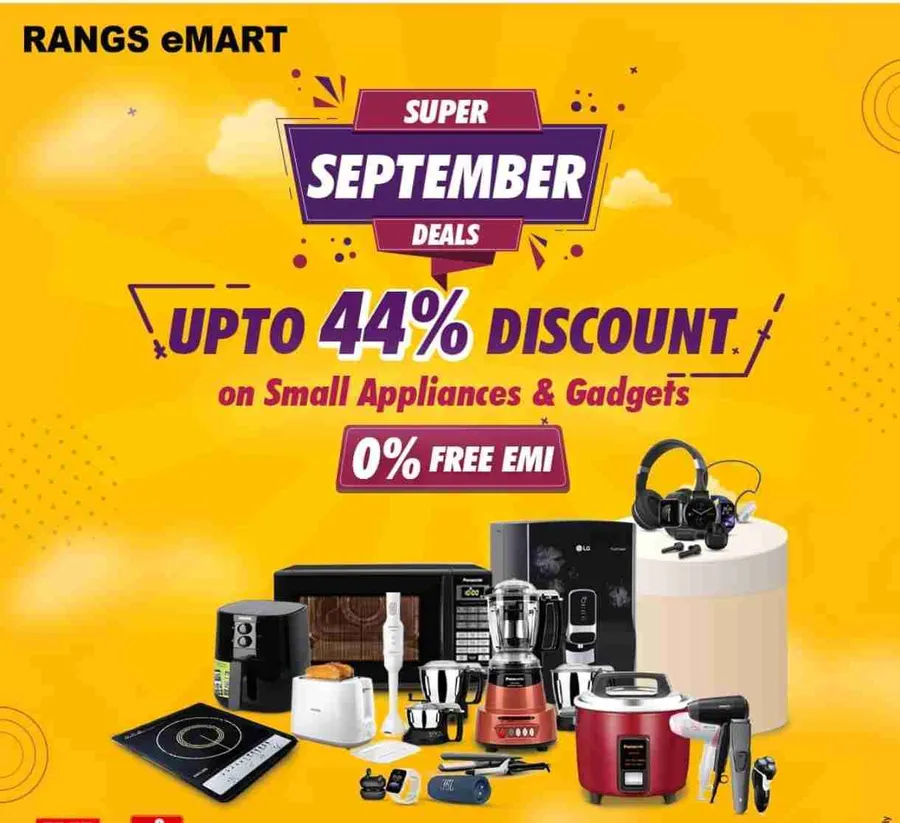 UpTo 44% discount on small appliances & Gadgets at Rangs Emart