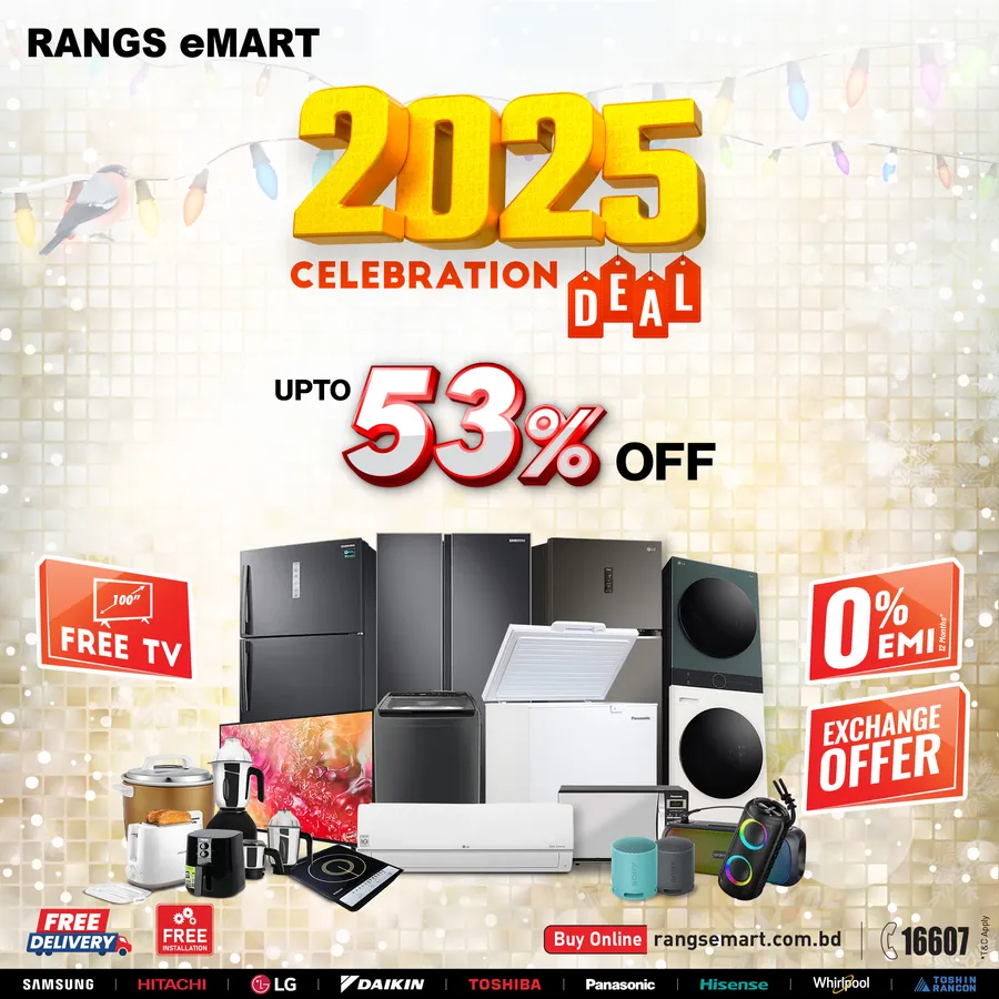 2025 celebration deal | UPTO 53% Discount at RANGS EMART