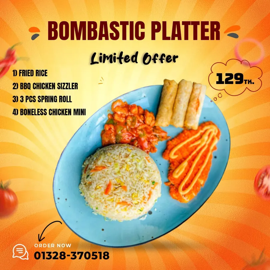 Bombastic limited platter offer at Mr Chef Kitchen