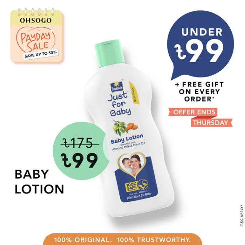 Parachute Just For Baby - Baby Lotion 100ml 43% Discount at OHSOGO