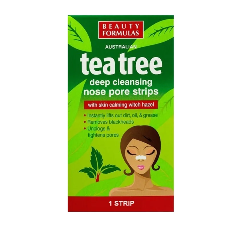 Beauty Formulas Tea Tree Deep Cleansing Nose Pore Strip 50% Discount at Shajgoj