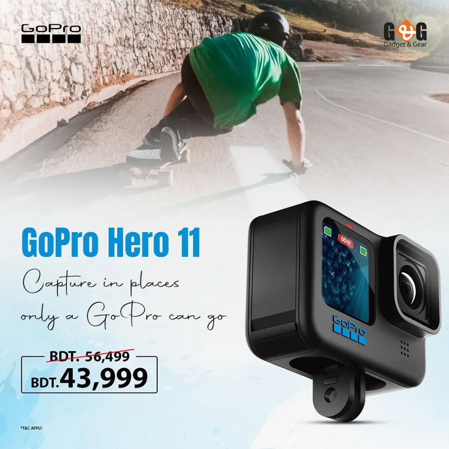 12,500 TK Huge Discount On GoPro Hero 11 | GoPro Price in BD | GoPro Offer BD at Gadget & Gear