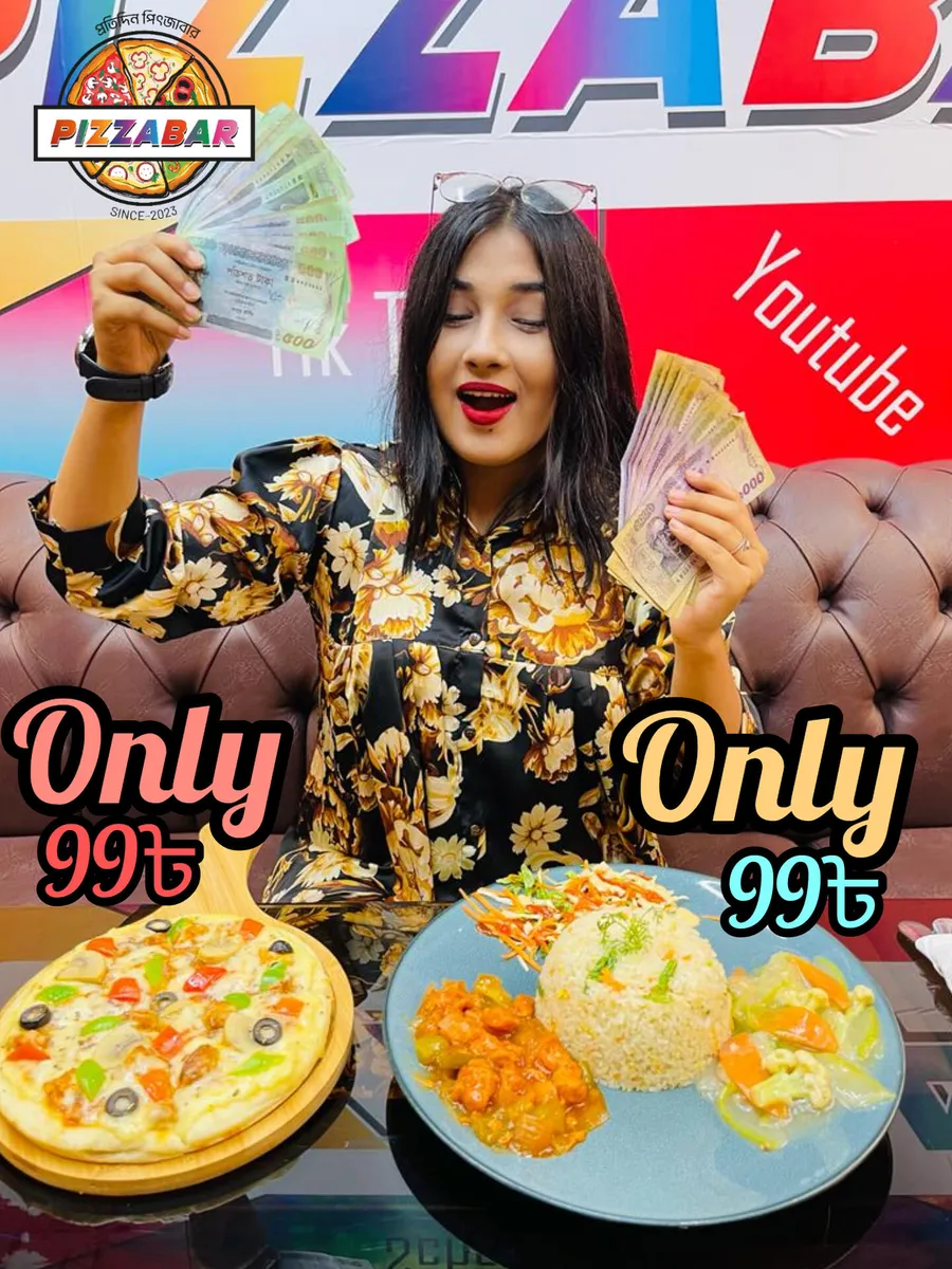 99 TK Offer | Pizza | Platter at Pizzabar Khilgao