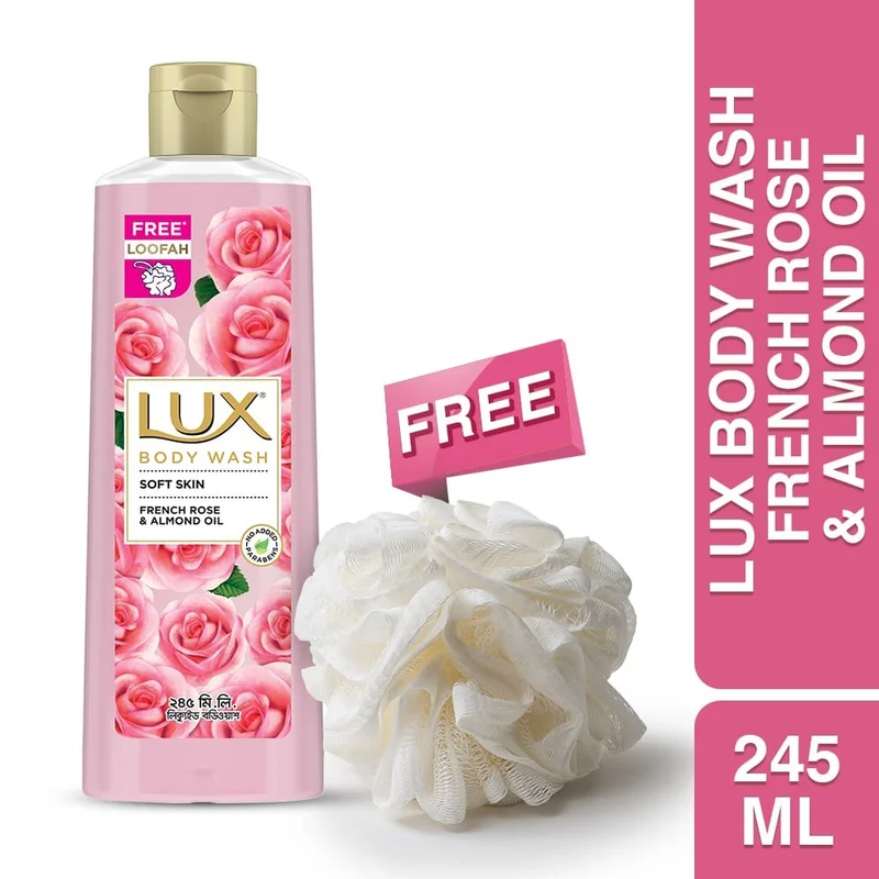 Lux Body Wash French Rose & Almondl