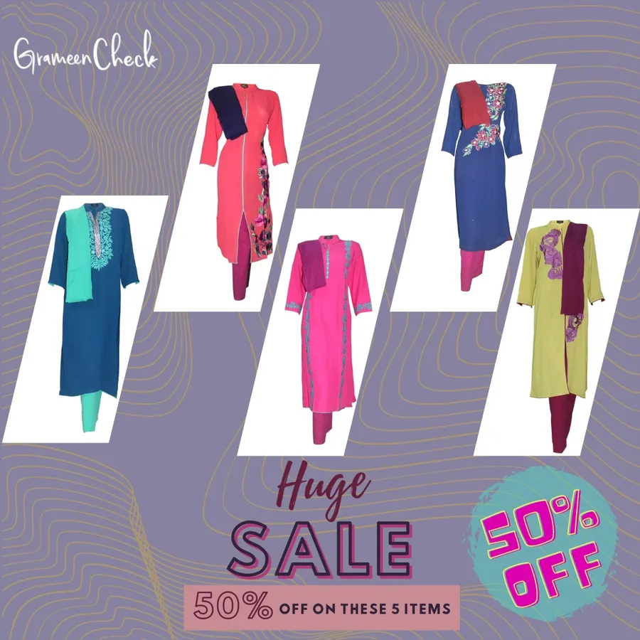 Get 50% Discount On Selected Products at Grameen Check