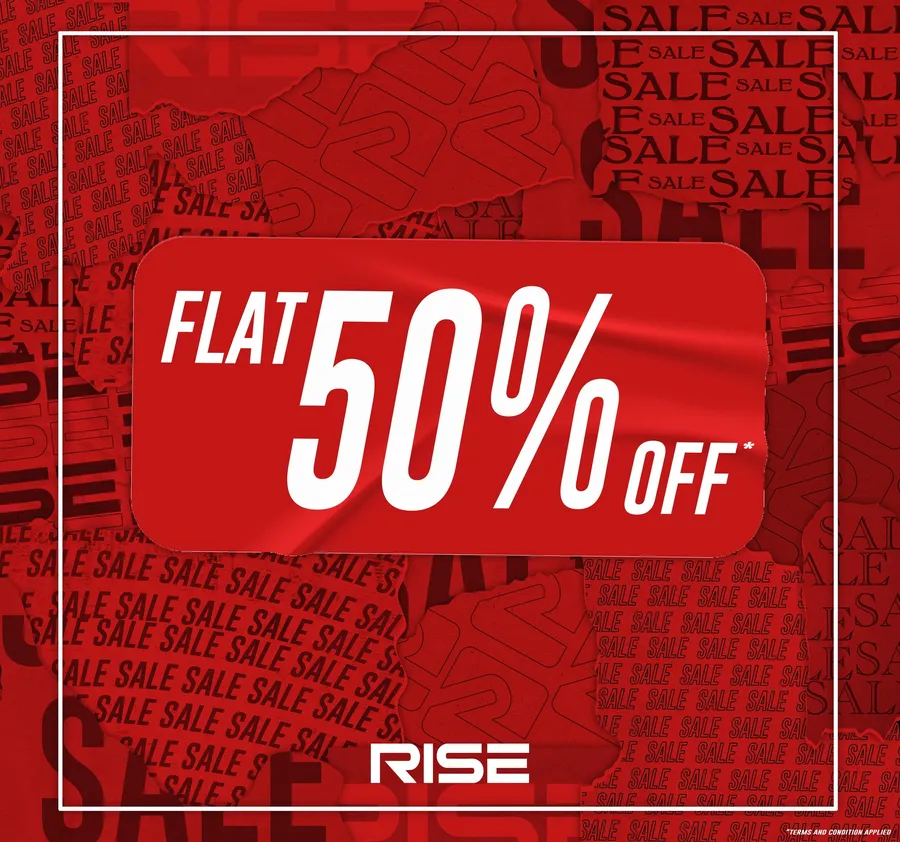 Enjoy the ultimate shopping experience with a FLAT 50% Discount at Rise