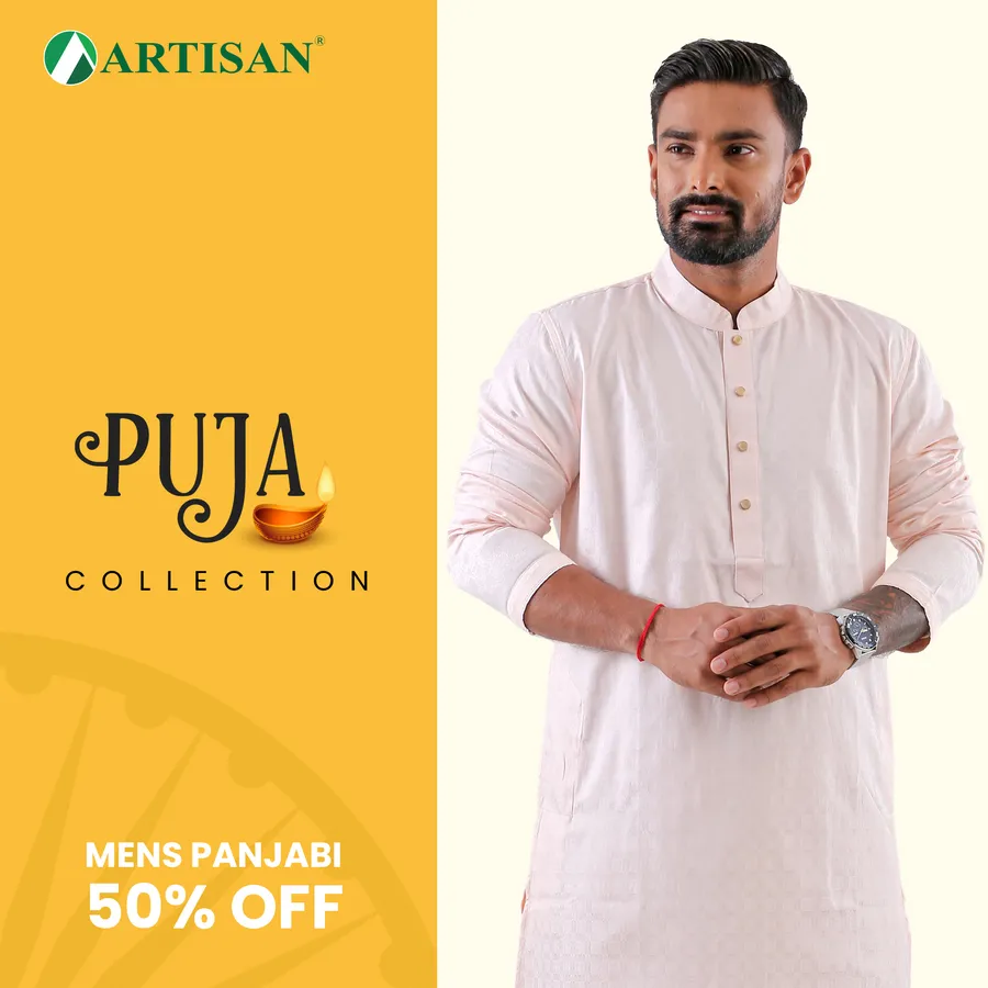 Puja collection panjabi 50% discount at Artisan Outfitters