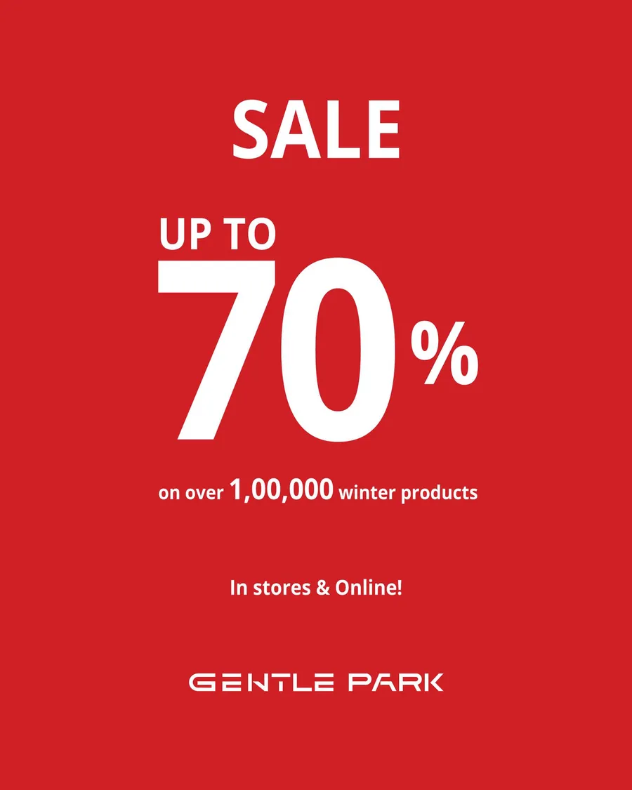 Grab your favorites now with up to 70% OFF—limited time only at Gentle Park