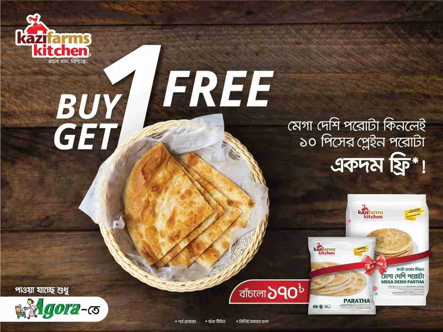 BOGO porotha offer agora kazi kitchen farms