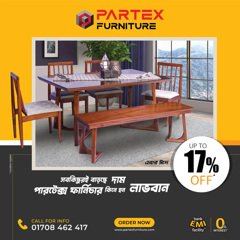 17% Discount On Furniture at PARTEX Furniture