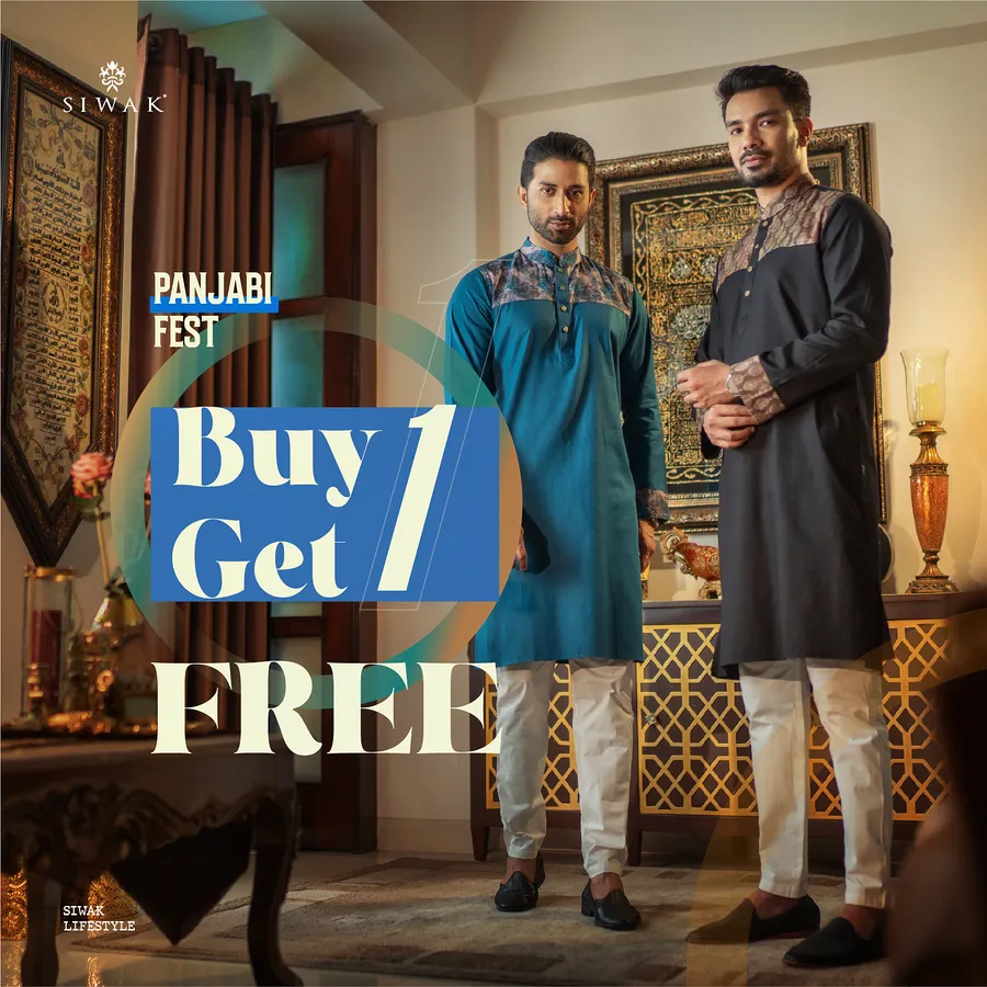 Buy One Get One on entire Panjabi Collection | BOGO Offer at Siwak