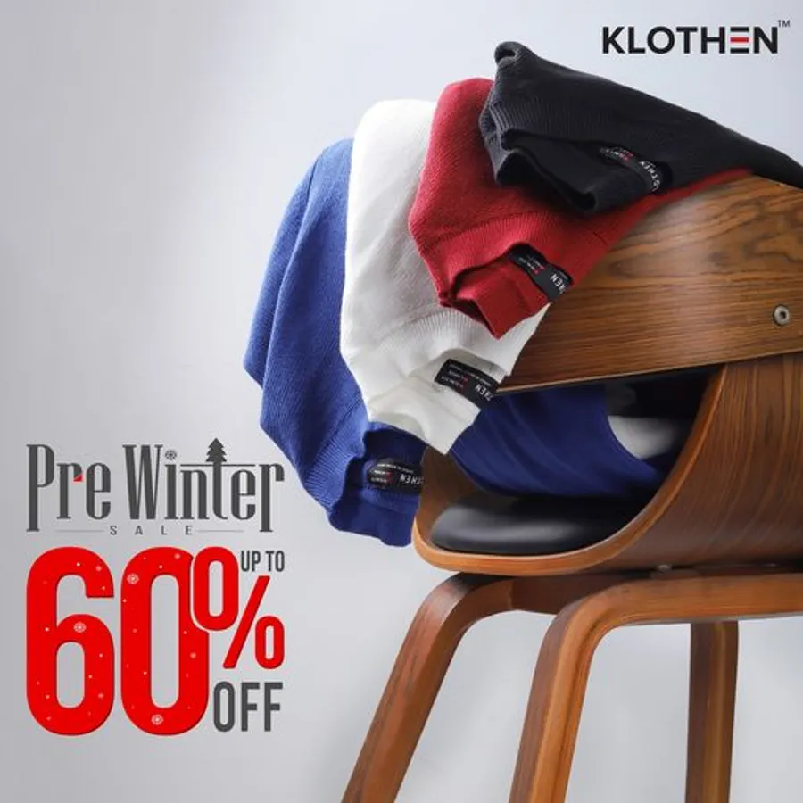 Enjoy up to 60 percent off on our short-sleeved sweaters to layer up your winter at KLOTHEN