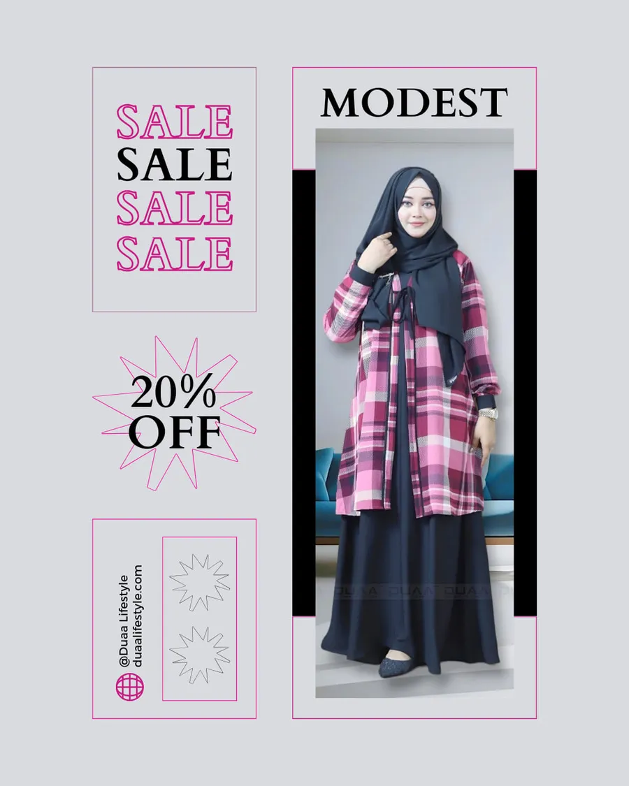 Enjoy a 𝐅𝐥𝐚𝐭 20% 𝐎𝐟𝐟 on Duaa Lifestyle's latest printed 𝐑𝐚𝐞𝐦 𝐒𝐡𝐫𝐮𝐠 𝐂𝐨-𝐎𝐫𝐝 𝐒𝐞𝐭 𝐢𝐧 𝐑𝐨𝐬𝐞 𝐏𝐥𝐚𝐢𝐝