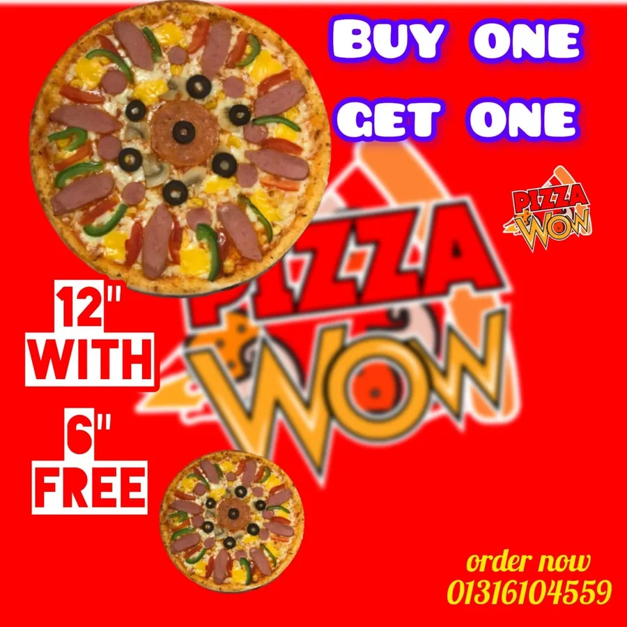 Buy One get one pizza offer | BOGO PIzza at Pizza Wow