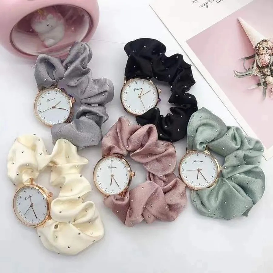 Stone Scrunchie Watch😍 .