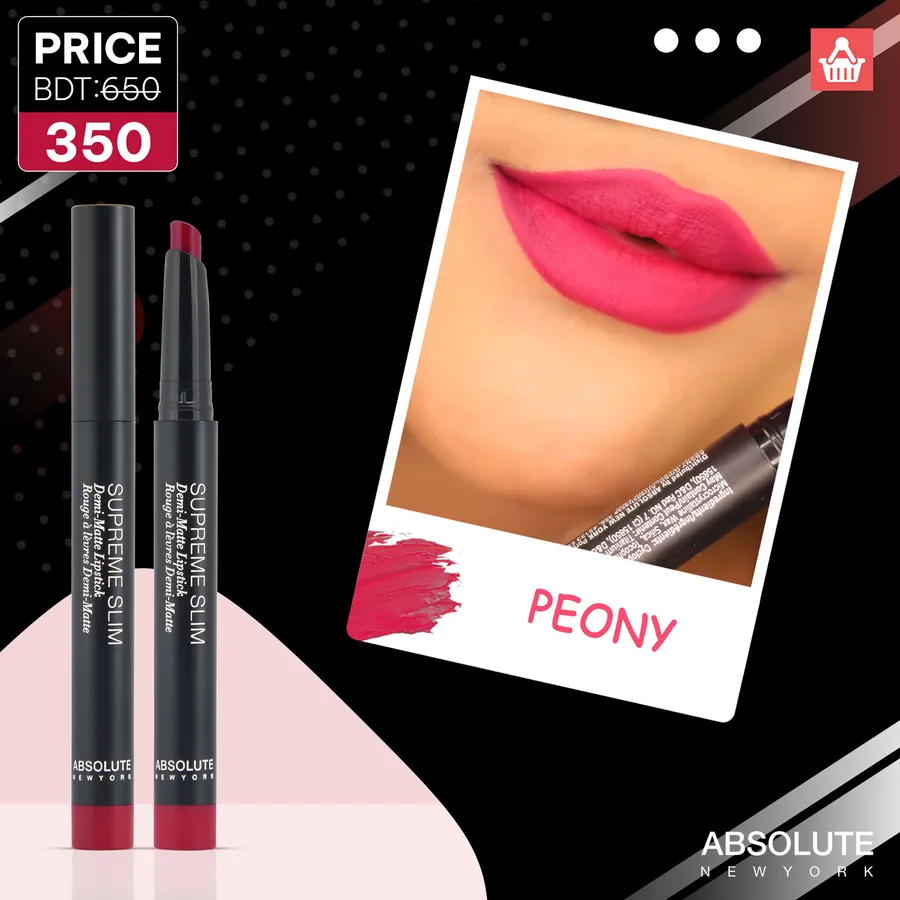 Absolute New York Demi Matte Lipsticks 300 TK discount at BanglaShoppers