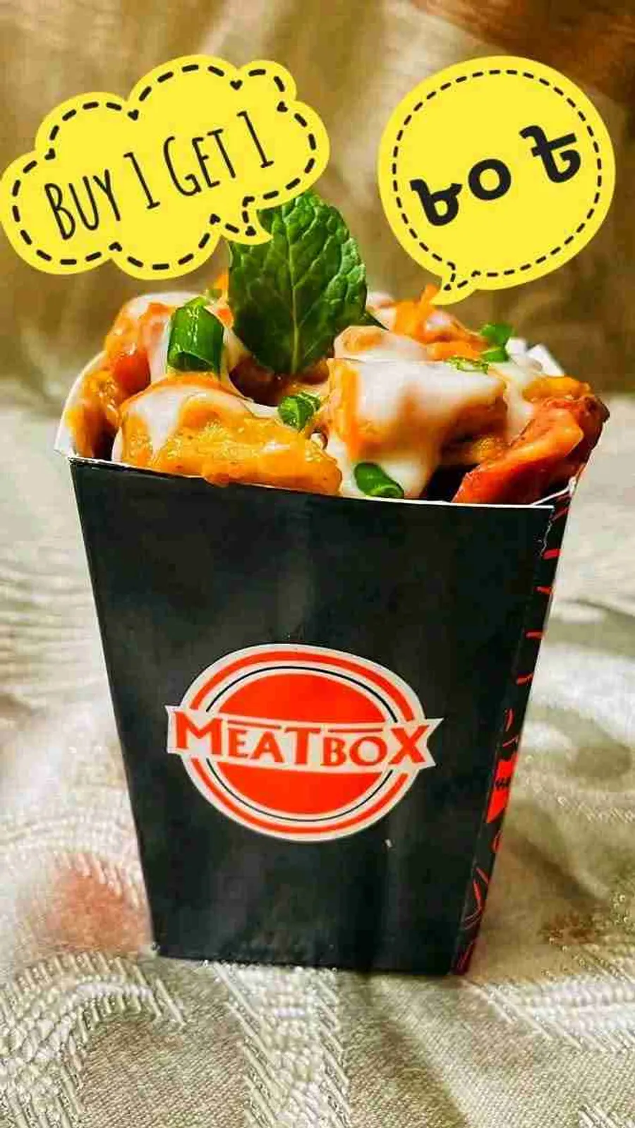 Buy 1 Get 1 meatbox only 80 tk at the mad chef