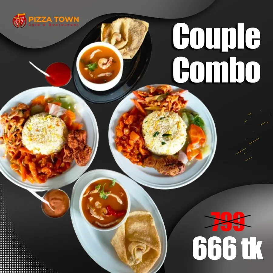 Combo platter offer at Pizza Town Khilgaon