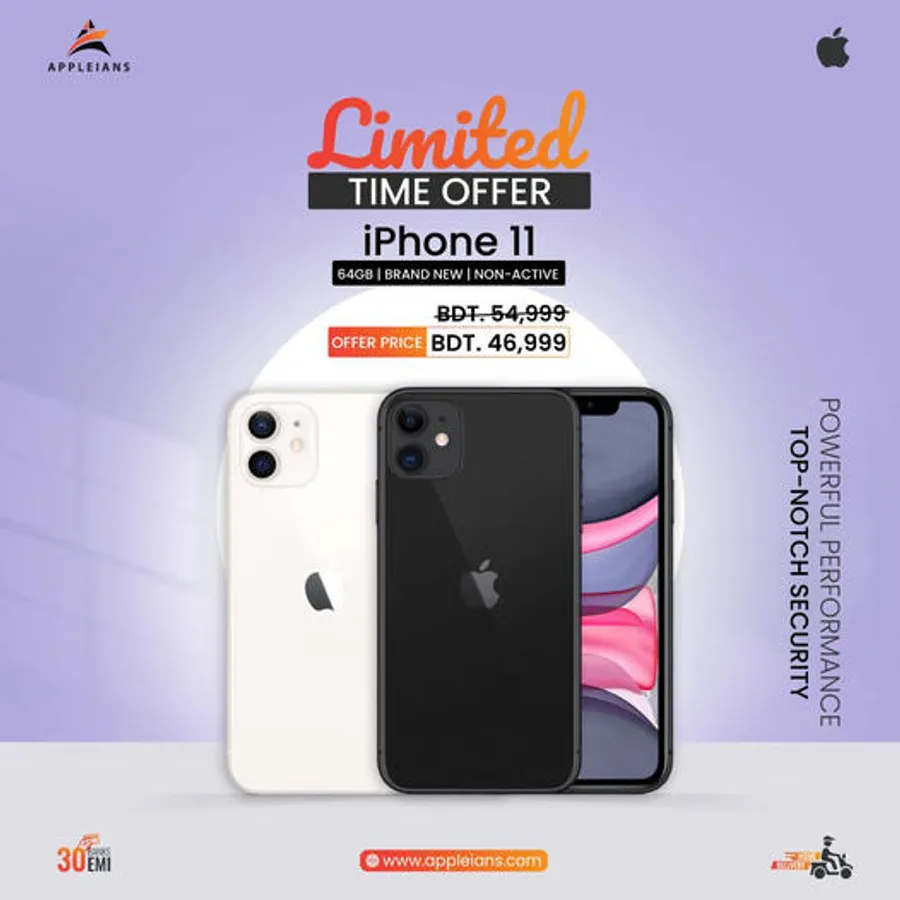 Limited Time Offer On iPhone 11 (64GB) 8,000 TK Discount at Appleians