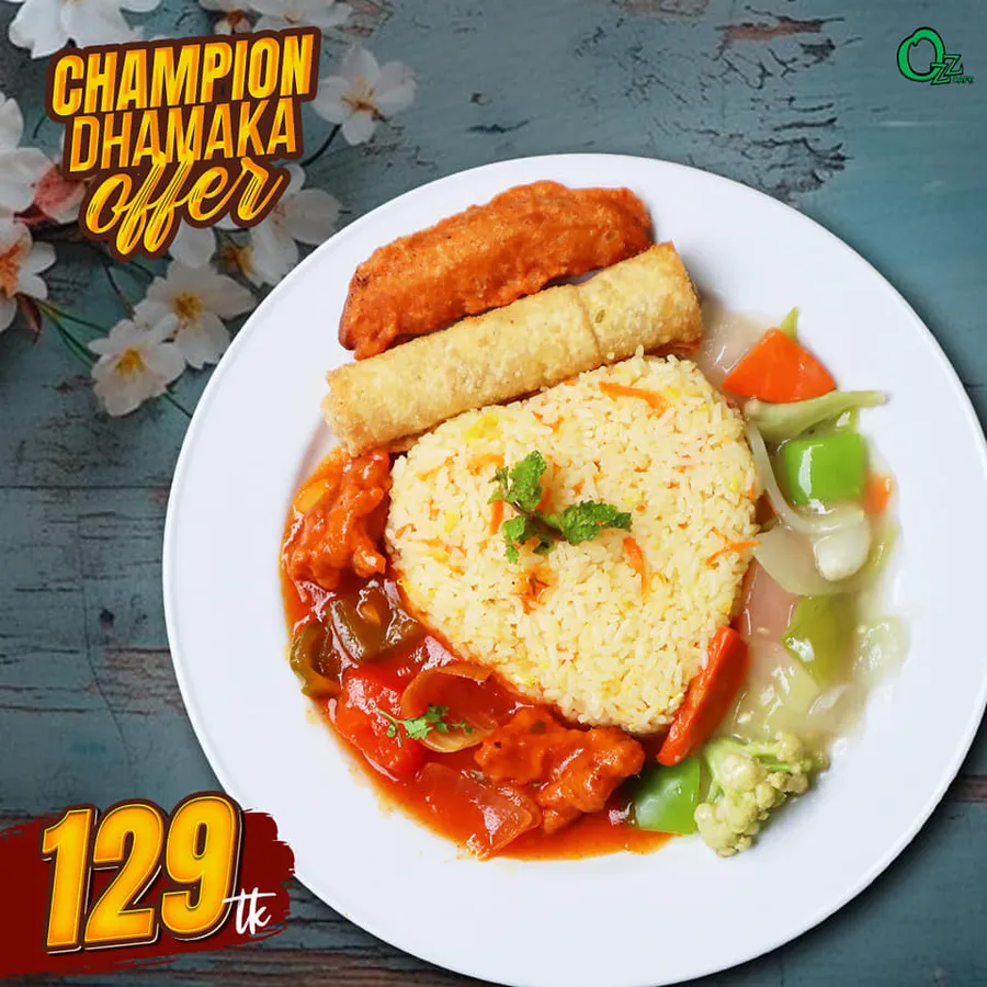 Budget friendly Champion Dhamaka Platter Offer at Ozz Cafe