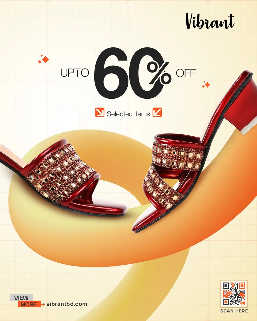 Get upto 60% discount on ladies Sandal at Vibrant