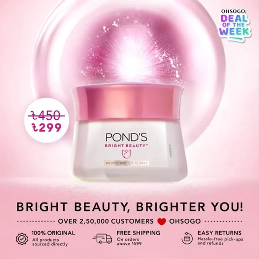 Pond's Bright Beauty Cream 50g (Imported) 34% discount at OHSOGO