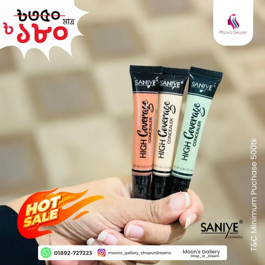 Saniye High Coverage Concealer at Moon's gallery- shop ur dreams